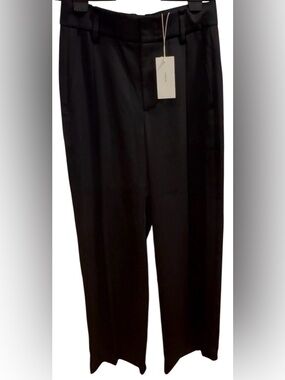 NWT Vince Womens High waisted black Palazzo Pants SZ 4
